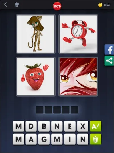 Dernière question, je te préviens, ta vie va peut-être changer à tout jamais.
Cette fois-ci, quel est le mot ?