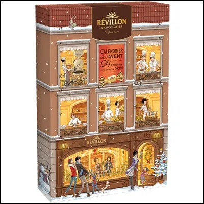 Quelle est la marque des chocolats cachés dans le calendrier ?