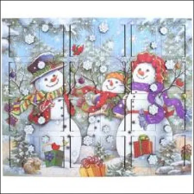 Quel personnage ne vois-tu pas sur ce calendrier ? (Attention : lis bien la question !)