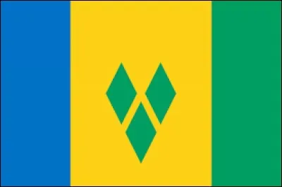 Les losanges sur mon drapeau forment une lettre, qui fait partie de mon nom.