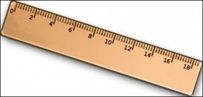 Elle sert à mesurer, c'est bien sûr la règle mais quel est son nom en anglais ?