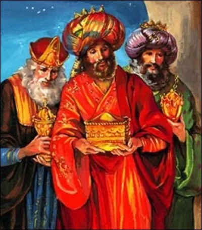Qui des trois rois mages offrit de la myrrhe et son huile essentielle à l'enfant Jésus ?