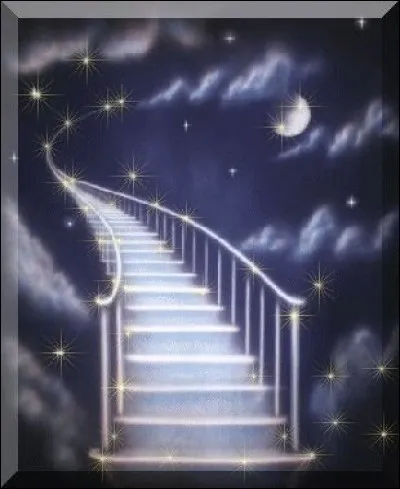 C'est à présent une étoile dans le ciel, et il chantait "Je te promets le ciel..." :