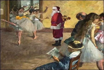 Chez quel maître s'invite le père Noël, peut-être pour prendre une leçon de danse ?