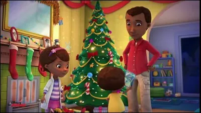 Quelle petite fille de dessin animé s'apprête ici à fêter Noël ?