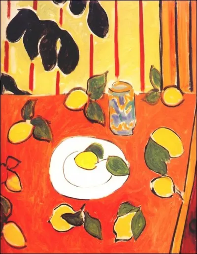 Qui a peint "Philodendron noir et citrons" ?