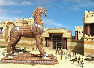 Quel arbre servit à la construction du cheval de Troie ?