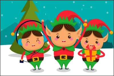 Ceux qui emballent et fabrique les cadeau sont les lutin.