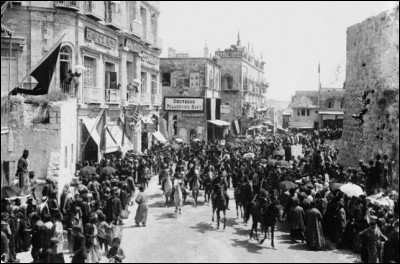 Quelle était la situation de la Palestine lors de la première guerre mondiale ?