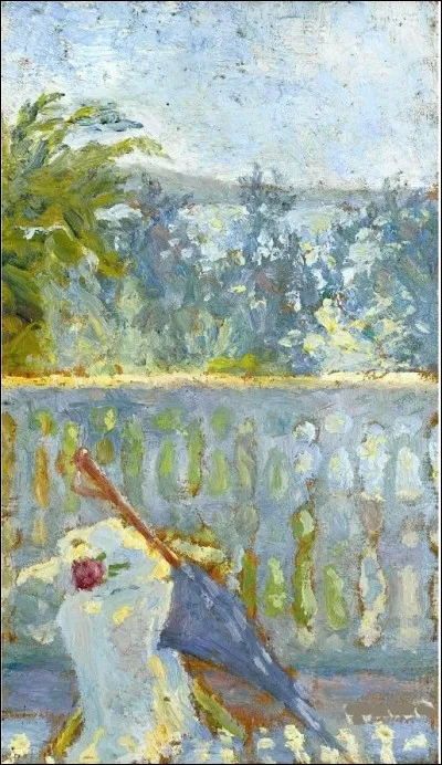 Qui a peint "Le balcon et l'ombrelle" ?