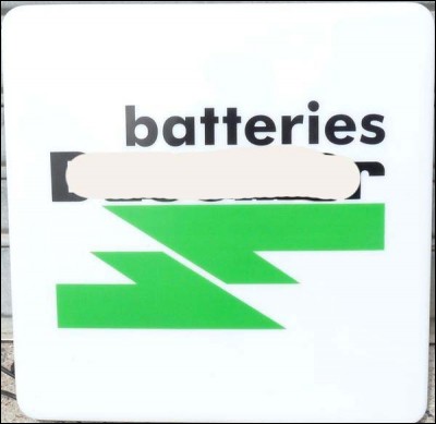 Ce logo est celui des batteries...