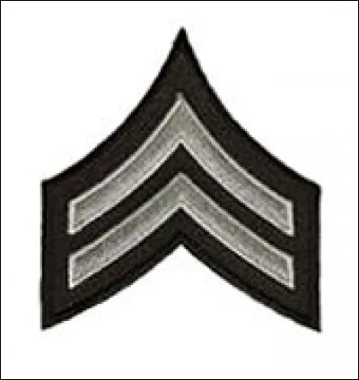 À quel grade correspond cet insigne ?