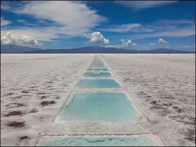 Ce désert de sel est observable...