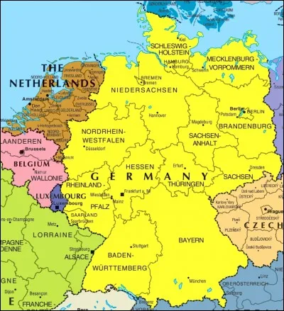 Géographie - Combien de Länder l'Allemagne compte-t-elle ?