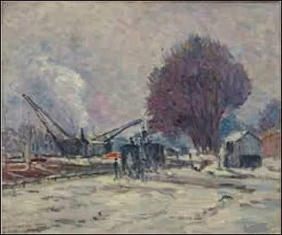 On reste un instant au musée d'Orsay avec cette huile sur toile datant de 1905 nommée ''La Neige au quai de Boulogne''. Quel peintre de mouvement néo-impressionnisme a peint ce tableau ?