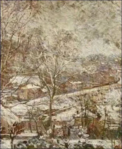 Et je termine par une femme de mouvement impressionnisme. Laquelle de ces trois artistes a peint ce tableau intitulé ''Paysage d'hiver'' ?