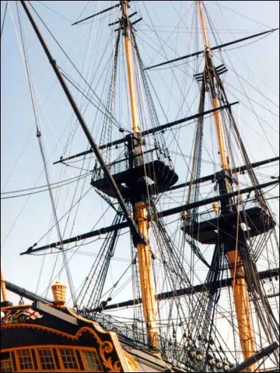 Le Victory est un 3 mâts (sans compter le beaupré)