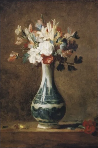Qui a peint "Bouquet d'oeillets, de tubéreuses et de pois de senteur" ?