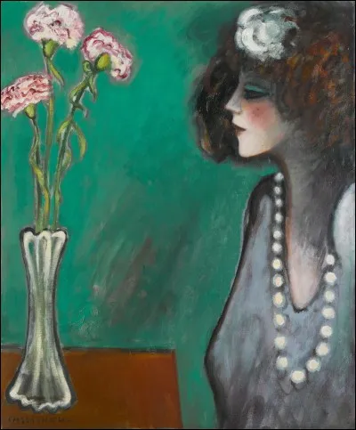 Qui a peint "Profil aux oeillets" ?