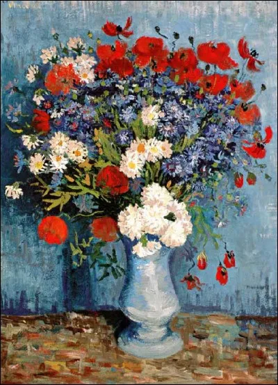 Qui a peint "Vase avec oeillets et coquelicots" ?