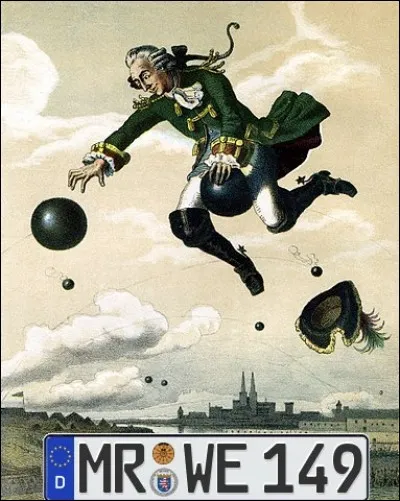 C'est dans le district de Marburg (MR), en Hesse, que se trouve la ville d'un baron l&eacute;gendaire. Lequel ?