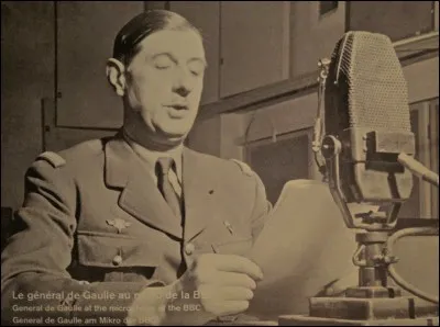 Sur quelle c&eacute;l&egrave;bre radio le g&eacute;n&eacute;ral de Gaulle lance-t-il son appel ?