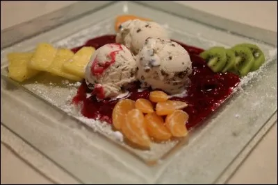 Boule servie en fin de repas.