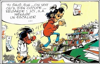 Quelle personne fait sans le vouloir la démonstration de la mallette anti hold-up inventée par Gaston ?