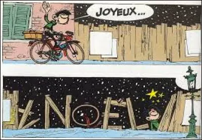 Quand un pneu est crevé, par quel objet Gaston remplace-t-il sa chambre à air ?