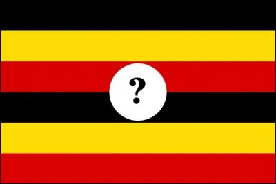 Voici le drapeau de l'Ouganda, mais il y manque son animal emblématique, au centre, n'est-ce pas ? Lequel ?