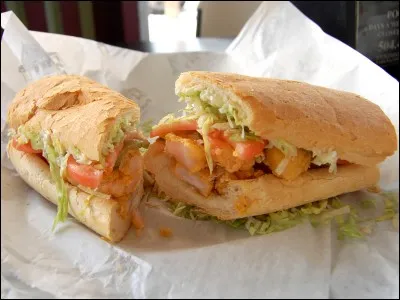 De quel animal utilise-t-on la viande pour préparer le po-boy, sandwich typique de La Nouvelle-Orléans ?