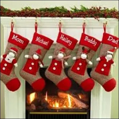 Quel vêtement se met sur la cheminée à noël ?
