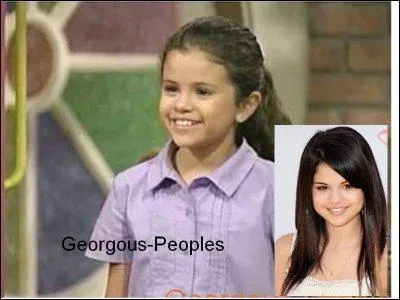 A quel ge selena gomez met les premiers pieds sur un plateauTV?