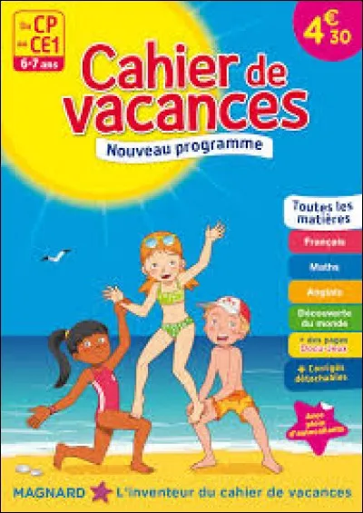 Pendant quelle vacances sont généralement utilisé les "cahiers de vacances" ?