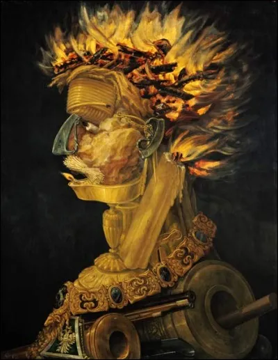 Quel artiste a peint en 1566 ce tableau nommé "Le feu" ?