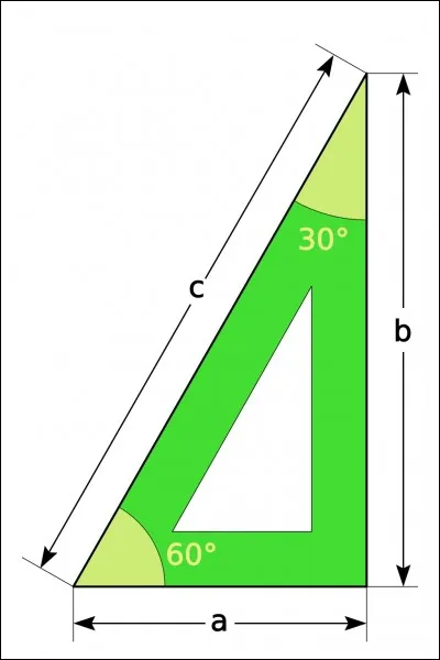 Mathématiques - C'est un triangle rectangle.
