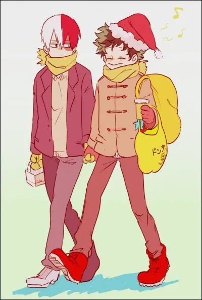 En compagnie de qui se promène Izuku ?