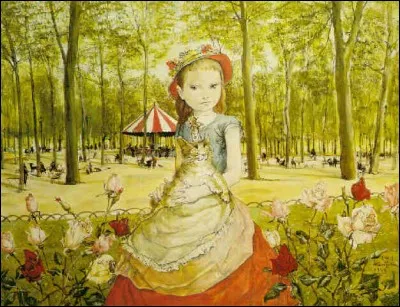 Qui a peint "Fillette dans le parc" ?