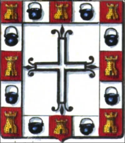 Les armes de la noble famille comtale belge (originaire d'Espagne) de Villegas montrent 8 chaudières (ou chaudrons) ; pourquoi ?