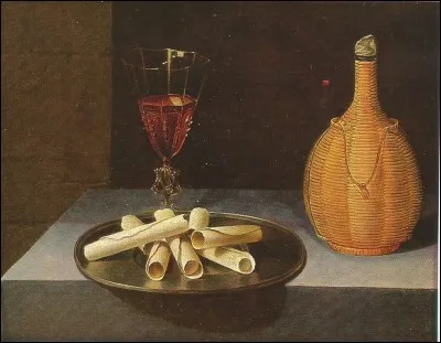 Lubin Baugin a intitulé ce tableau " le dessert .... "