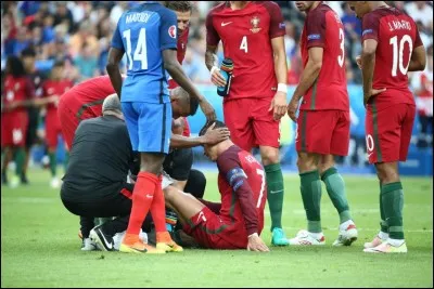 Quelle blessure a-t-il eue lors de la finale de l'Euro 2016 ?
