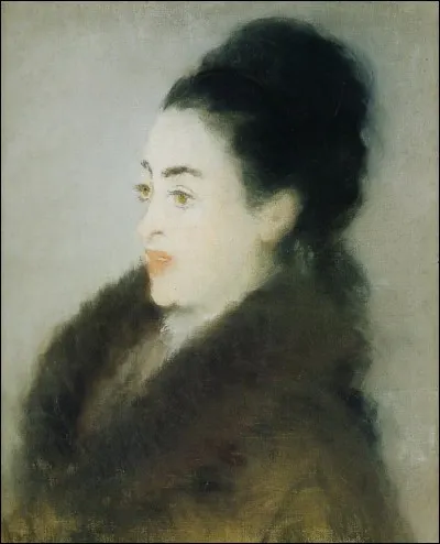 Voici une dame revêtue de fourrure, vue par :