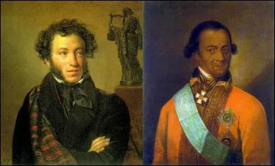 Si les Alexandre ne furent point tous rois ou empereurs, celui-ci est un écrivain majeur, et pas seulement de son pays : le voici, à gauche, côtoyant son aïeul, dont ce portrait est présumé. Qui est-il (et de quel pays) ?