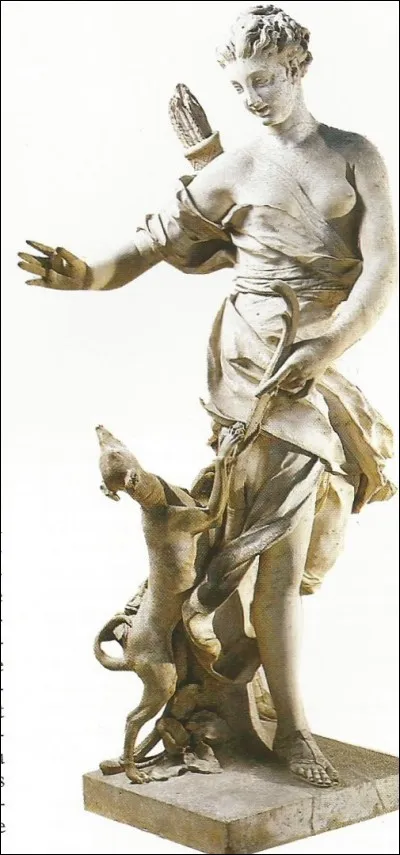 Qui a sculpté dans le marbre ''Compagne de Diane'' ?