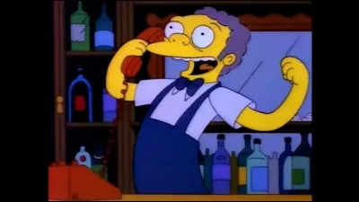 Qui est tout le temps au bar de Moe?
