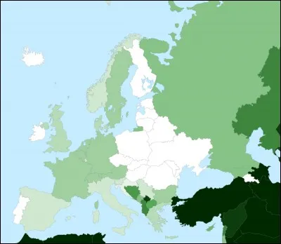 En Europe, il n'existe que trois pays reconnus internationalement qui sont à majorité musulmane.