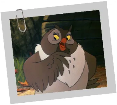 C'est encore un hibou, qui se nomme Big Mamma. Elle intervient dans un film sur l'amitié, qui est... ?