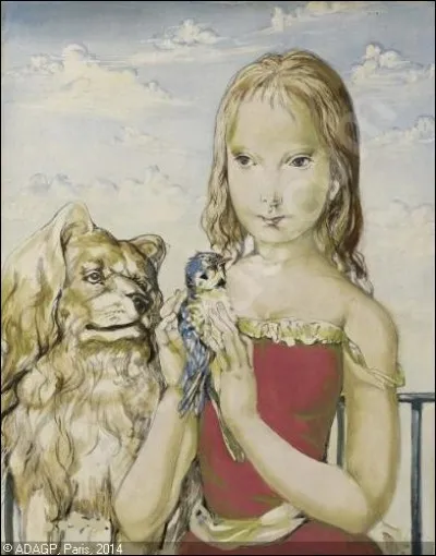 Qui a représenté cette fillette tenant un oiseau ?