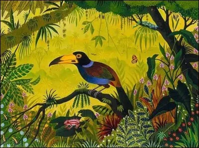 Quel peintre d'art naïf a représenté cet oiseau ?