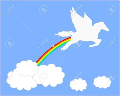 Qui est le père du cheval blanc ailé, nommé Pégase ?